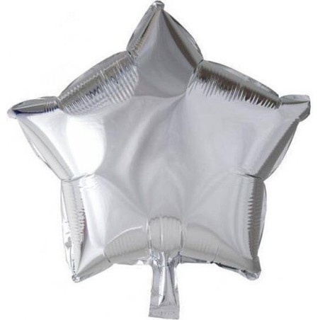 Globo estrella color plata 46 cm helio o aire 5712735003946 8533