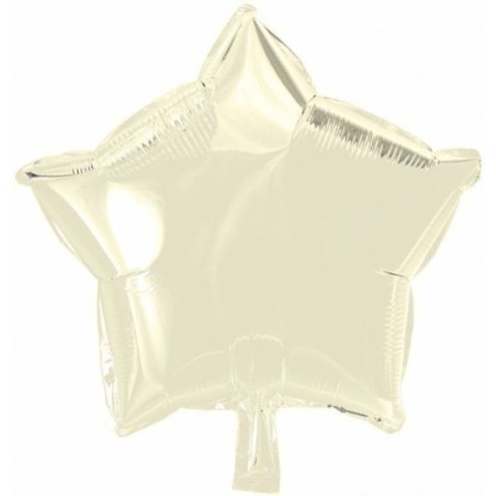 Globo estrella color marfil 46 cm helio o aire 5712735006299 8543