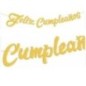 Guirnalda feliz cumpleaños purpurina dorada 3 metros