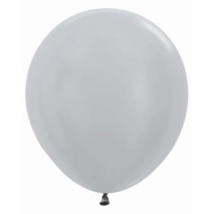 Globo R18 plata Sempertex 45 cm 6 uds 7703340166636 R18 481