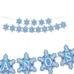 Guirnalda Feliz cumpleanos copos hielo 4