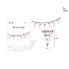 Guirnalda triangular feliz cumpleanos 3 mt 8445256580340 958034