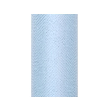 Tul azul claro rollo de 9 mt x 15 cm para decoraciones 5901157451583 TIU30 011