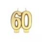 Vela 60 cumpleaños oro