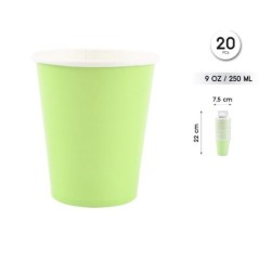 Vasos Verde lima 20 uds 8433584944262 94426
