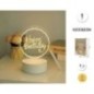 Tablero mensajes con luz redodondo 16 cm