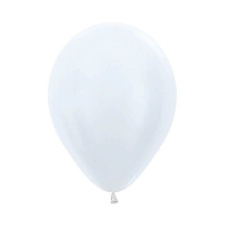 Globo blanco satin 30 cm r 12 latex 50 ud 7703340236124 R12 405