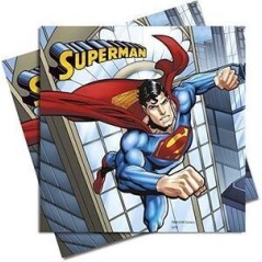 Servilletas superman 20 uds 33x33 cm cumpleanos 5201184860625 72180
