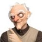 Mascara anciano gruñon latex