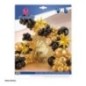 Set globos estrellas oro y negro 100 piezas