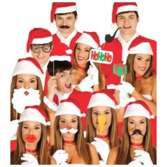 Palitos para foto photocall navideno 12 piezas navidad 8412672415747 41574