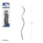 Velas onduladas plata 15 cm 12 uds