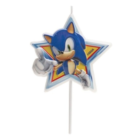 Vela Sonic cumpleanos  7x11 cm 8435599770201 346180