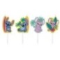 Velas Stitch cumpeaños 4 uds