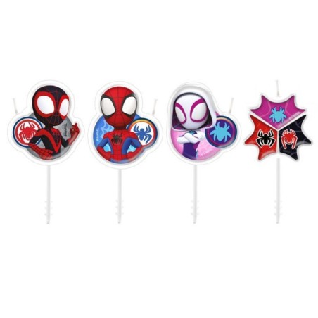 Velas cumpleanos Spidey 4 uds 8435599768932 346238