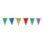 Bandera triangular plastico 20x30 5mts