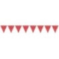 Banderas triangulares plastico puntos rojo 5 metr