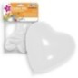 Globo corazon blanco xxl  50 cm 2 unidades latex