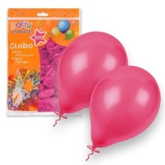 Globos fucsia 100 unidades 23 cm 9  latex 8424345683889 68388