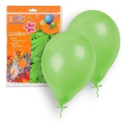 Globos verdes 100 unidades 23 cm 9  latex 8424345683940 68394