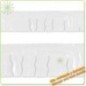 Fleco plastico blanco 25 metros calidad extra
