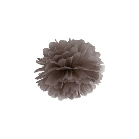 Pom pom marron chocolate de papel de 25 cm para decoraciones 5902230711983 PP25 032