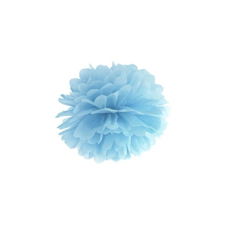 Pom pom azul claro de papel de 35 cm para decoraciones 5902230705371 PP35 093J