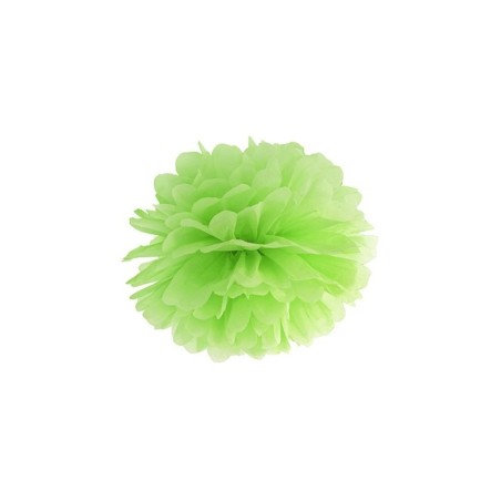 Pom pom verde manzana de papel de 35 cm para decoraciones 5901157471642 PP35 102J