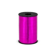 Lazo rosa fucsia metalico para globos o decoraciones 225 mt x 5 mm 5902230748989 M5 006