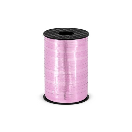 Lazo rosa metalico para globos o decoraciones 225 mt x 5 mm 5902230748941 M5 081