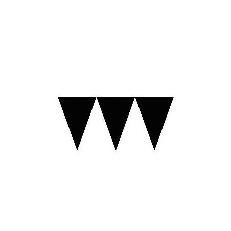 Banderin triangular negro de papel 4.5 mt x 16 cm guirnalda 13051493462 120099 10 55