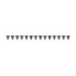 Banderin triangular happy birthday edad personalizable negro oro 3.96 mt