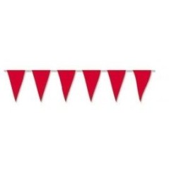 Bandera triangular roja de plastico 25 metros de 20x30 cm 8422935601619 60161