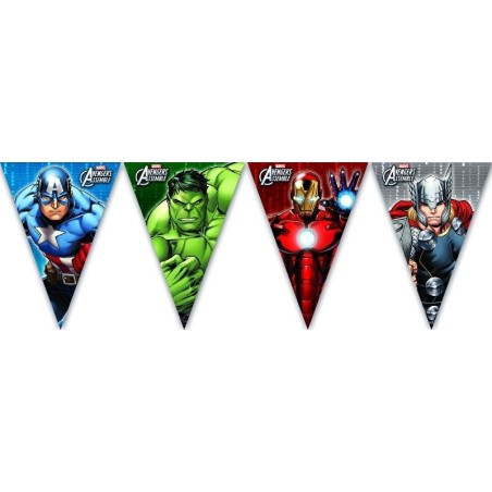 Banderin triangular los vengadores 230 cm cumpleanos 5201184879719 87971