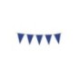 Banderin triangular azul marino de 10 metros plastico