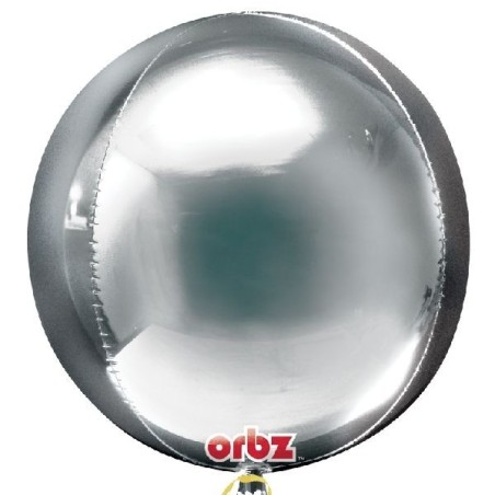 Globo Orbz plata espejo redondo 38x40 cm 26635282017 2820199