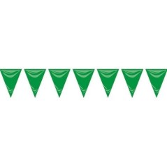 Banderin triangular plastico verde 25 metros 20x30 cm 8422935601695 60169