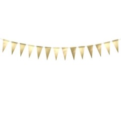 Banderin triangular oro de 13 cm 2