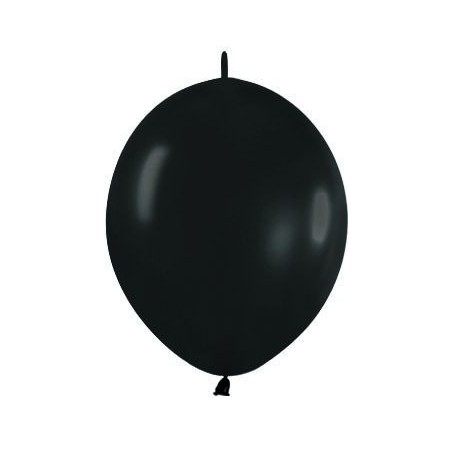 Globo Link O Loon 6 Negro Sempertex 50 uds 15 cm cadena 7703340501468 LOL6 080