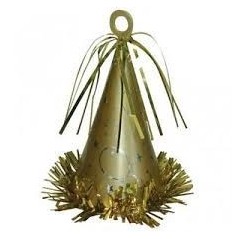 Peso para globos gorro cumpleanos oro 26635106832 1068302