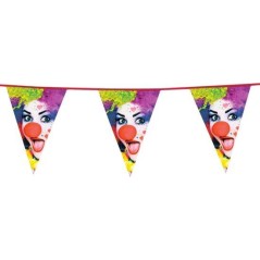 Banderin triangular payasos decoracion 6 m 8712026555274 55527