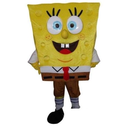 Disfraz Esponja marina mascota cabezudo  B ESPONJA