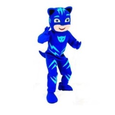 Disfraz gato azul mascota cabezudo  GO