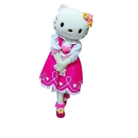 Disfraz gatita mascota cabezudo  HELLO KITTY