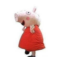 Disfraz cerdita mascota cabezudo  PEPPA PIG