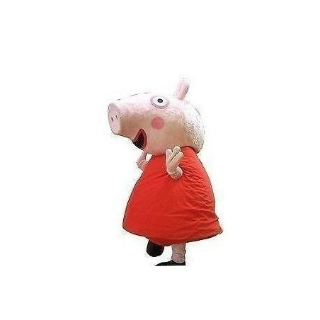 Disfraz cerdita mascota cabezudo  PEPPA PIG
