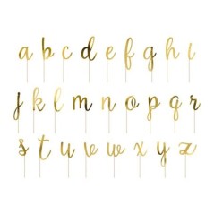 Toppers alfabeto dorado unidad de letra 5900779108882 KPT38 019M