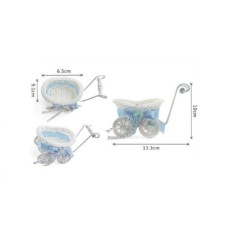 Carrito bebe azul decoracion peso globos 8800851699840 69984AI