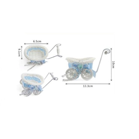 Carrito bebe azul decoracion peso globos 8800851699840 69984AI