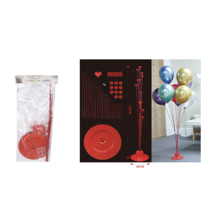 Estructura para centro de globos rojo 8800858723029 872302AI